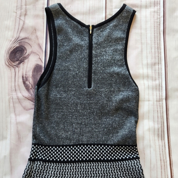 41 Hawthorn "Zander Sweater Dress" Thick Knit Grey Black White Women's Size L - Picture 8 of 11